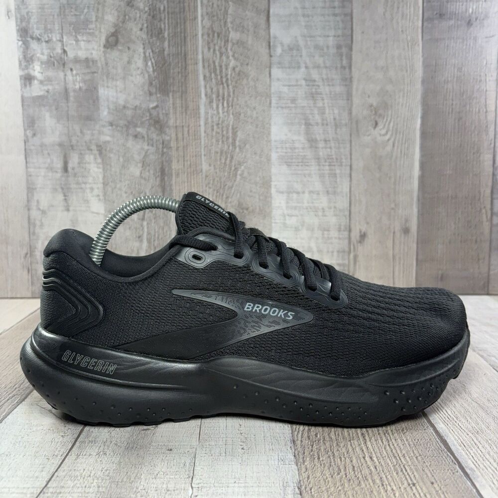 Brooks Glycerin 21 Men's 9.5 Running Shoes Athletic Sneakers DNA Triple Black - Picture 7 of 13